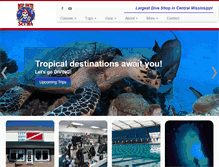 Tablet Screenshot of deepsouthscuba.net